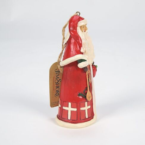 زينة معلقة من Enesco Jim Shore Heartwood Creek Christmas حول العالم الدنماركية سانتا المعلقة، 4.5 بوصة، متعددة الألوان in Saudi Arabia