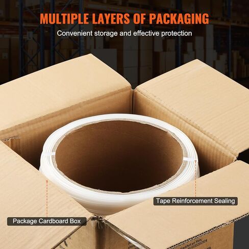 VEVOR Packaging Woven Cord Strapping Roll, 660' Length x 1/2" Width x 0.03" Thickness, 882 lbs Breaking Strength, Heavy Duty Banding Pallet Strap Coil, Portable Strong Banding Packing Straps, White in Saudi Arabia