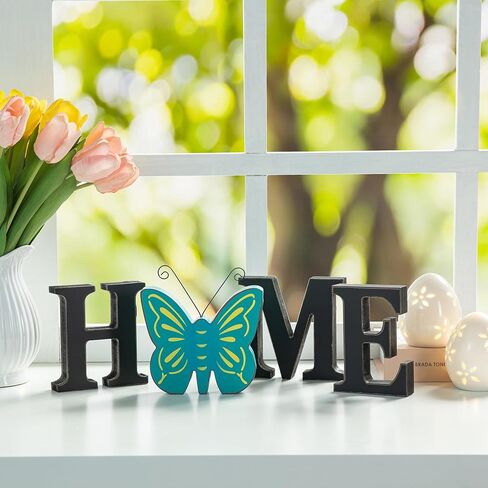 Glitzhome Seasonal Wooden Decor Patriotic American Wood Star Tabletop Signs for Memorial Day 4th of July Decor Holiday Seasonal Interchangeable Signs 13 Pcs Decorative Home Sign Tiered Tray Decor in Saudi Arabia