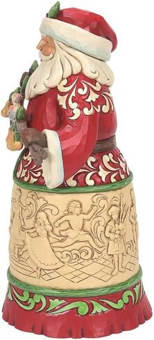 Enesco Jim Shore Heartwood Creek Worldwide Event Twelve Days of Christmas Santa Holding Pear Tree Branch Figurine, 9.33 Inch, Multicolor in Saudi Arabia