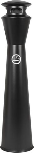 AIWFL 43.3" Standing Butt Receptacle Outdoor Trash Can Removable Garbage Bin Black Waste Container for Home/Apartment/Garage/Hotel/Office in Saudi Arabia