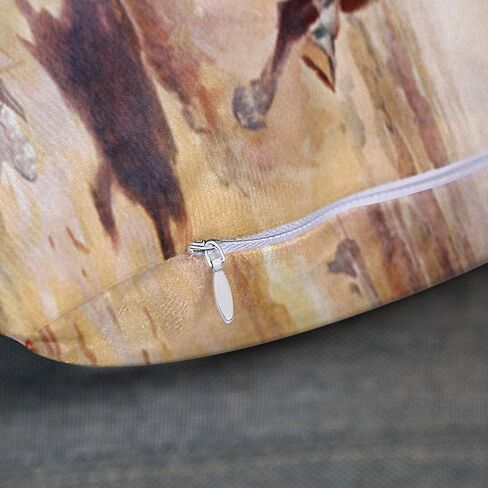 Emvency رمي غطاء وسادة قديم خمر الغرب المتوحش كاوبوي خالف الحصان كسوة وسائد للزينة ديكور المنزل مربع 20x20 بوصة المخدة in Kuwait