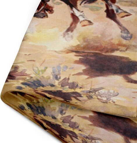 Emvency رمي غطاء وسادة قديم خمر الغرب المتوحش كاوبوي خالف الحصان كسوة وسائد للزينة ديكور المنزل مربع 20x20 بوصة المخدة in Kuwait