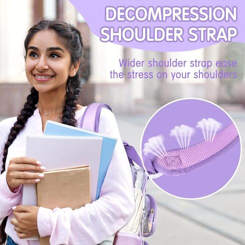 deli Clear Backpack for School, Heavy Duty PVC Transparent Bookbag for Boys and Girls, See Through Backpack for College Work Travel, Grey in Saudi Arabia