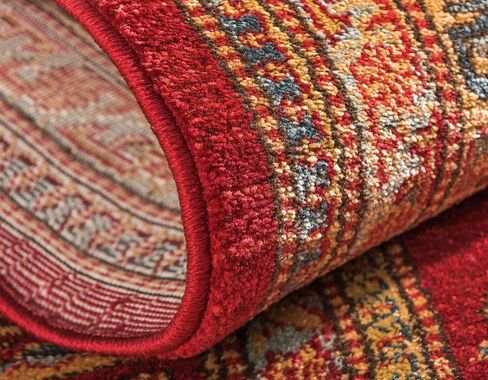 سجادة عداء حمراء كلاسيكية من مجموعة Loom Sahand الفريدة ذات التصميم الهندسي التقليدي (2' 7 × 6' 7) in Saudi Arabia