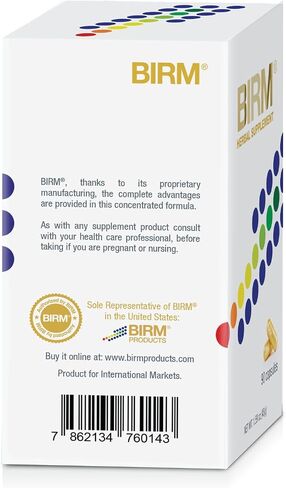 BIRM Preventive Herbal Supplement - Natural Extract Support for a Healthy Immune System - Made in Ecuador, 90 Capsule Bottle (40MG) in Saudi Arabia