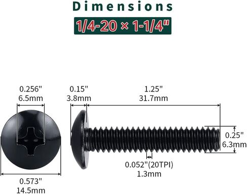 #8-32 × 1 "مسامير آلة رأس تروس غير قابلة للصدأ 50 قطعة، 18-8 (304) رأس تروس محرك فيليبس من الفولاذ المقاوم للصدأ، خيط كامل، مطلي بأكسيد أسود، Fayeploo (مع لقمة سائق فيليبس) in Saudi Arabia