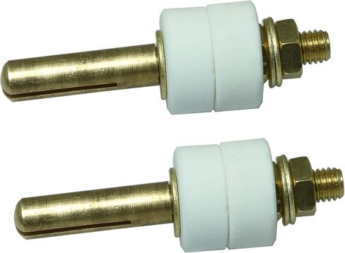 2 Sets Electric Furnace Resistance Wire Connector Conductive Column Heating Wire Fixed Copper Rod Ceramic Terminal in Saudi Arabia