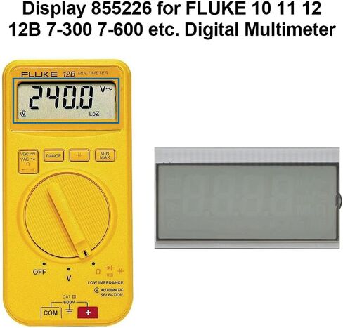 شاشة BENET 855226 بديلة لـ FLUKE 7-300 7-600 10 11 12 12B وما إلى ذلك مقياس رقمي متعدد، أسود in Kuwait