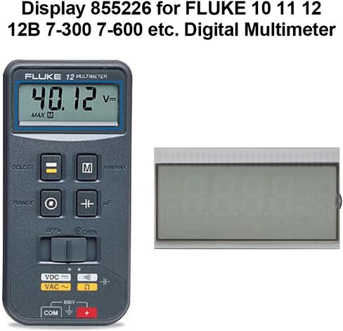 شاشة BENET 855226 بديلة لـ FLUKE 7-300 7-600 10 11 12 12B وما إلى ذلك مقياس رقمي متعدد، أسود in Kuwait