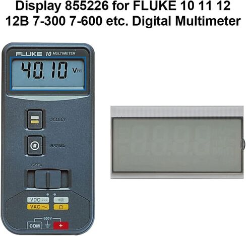 شاشة BENET 855226 بديلة لـ FLUKE 7-300 7-600 10 11 12 12B وما إلى ذلك مقياس رقمي متعدد، أسود in Kuwait