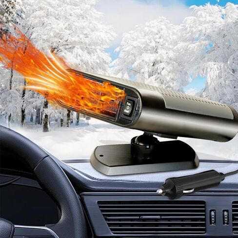 Tienley Car Heater - Plugs into Cigarette Lighter Portable Car Heater Energy Saving 12V 150W in Saudi Arabia