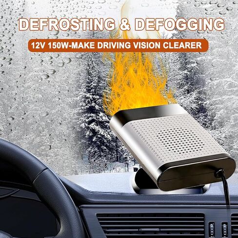 Tienley Car Heater - Plugs into Cigarette Lighter Portable Car Heater Energy Saving 12V 150W in Saudi Arabia
