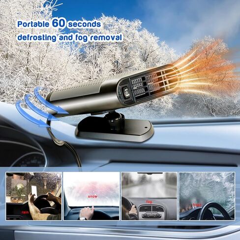 Tienley Car Heater - Plugs into Cigarette Lighter Portable Car Heater Energy Saving 12V 150W in Saudi Arabia