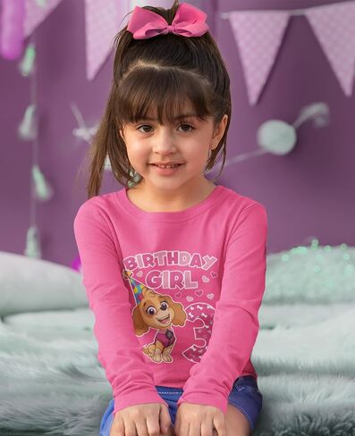 Birthday Girl Paw Patrol Skye 3rd Birthday Toddler Kids Long Sleeve Shirt for Girls in Saudi Arabia