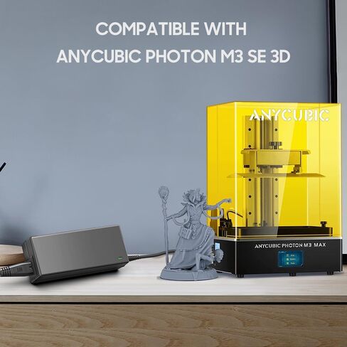 12V 3D Printer Power Cord Adapter Compatible with ANYCUBIC Photon M3 Resin Mono SE SQ 3D Printer 3dt-m3ser sen-usptmse Power Supply Charger in Kuwait