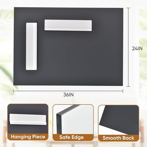 مرآة حمام بدون إطار من أنتوك، مرآة مستطيلة مثبتة على الحائط مقاس 24 بوصة × 36 بوصة للحمام، مرآة زينة بدون إطار لغرفة النوم والمدخل وغرفة المعيشة in Kuwait