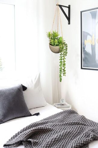 Fake Hanging Plants Mixed Fake Succulents Artificial Hanging Plants Realistic Hanging Succulent Fake Plants with Pot 15.7'' Faux Hanging Plants Indoor for Home Bedroom Porch Wall Window Sill Decor in Saudi Arabia