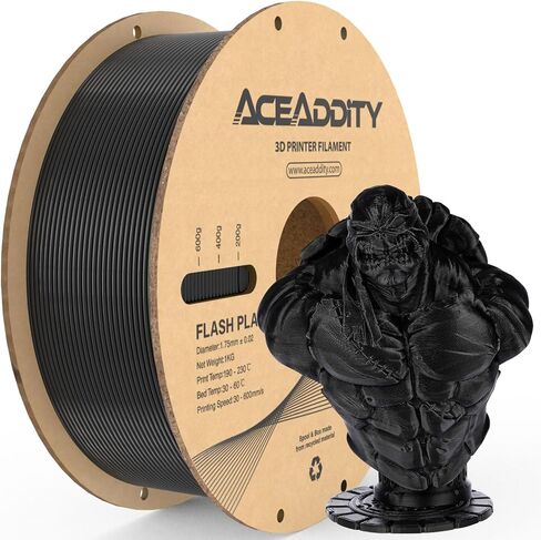 PLA+ Filament 1.75mm, Flash PLA High Speed 3D Printer Filament, Dimensional Accuracy +/- 0.02mm, 1kg(2.2lbs) Cardboard Spool 3D Printing Filament Fits for Most FDM 3D Printers (1kg Red) in Saudi Arabia