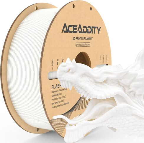 PLA+ Filament 1.75mm, Flash PLA High Speed 3D Printer Filament, Dimensional Accuracy +/- 0.02mm, 1kg(2.2lbs) Cardboard Spool 3D Printing Filament Fits for Most FDM 3D Printers (1kg Red) in Saudi Arabia