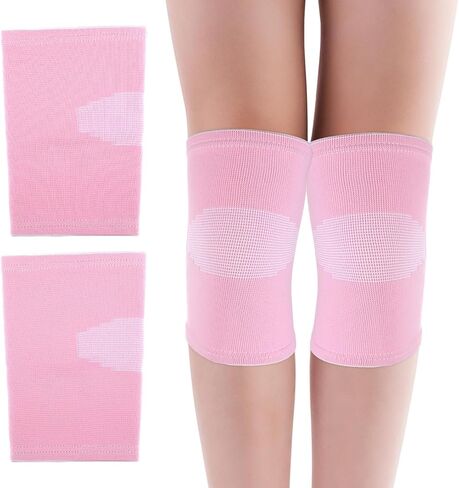 WLLHYF Kids Knee Sleeve Brace 1 Pair Children Knee Support Pad Breathable Elastic Soft Knee Protectors for Kids Child Girls Boys Teens Basketball Volleyball Sports (Medium) in Saudi Arabia