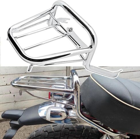 رف أمتعة للحامل الخلفي من الفولاذ للدراجات النارية Fsdatongdazi مناسب للقرد 125 Z125 (كروم) in Kuwait