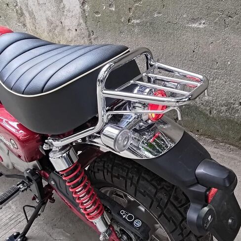رف أمتعة للحامل الخلفي من الفولاذ للدراجات النارية Fsdatongdazi مناسب للقرد 125 Z125 (كروم) in Kuwait