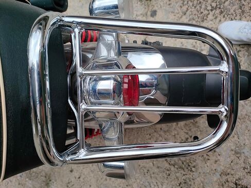 رف أمتعة للحامل الخلفي من الفولاذ للدراجات النارية Fsdatongdazi مناسب للقرد 125 Z125 (كروم) in Kuwait