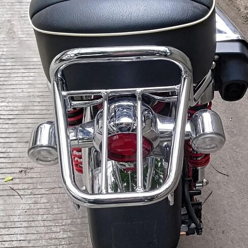 رف أمتعة للحامل الخلفي من الفولاذ للدراجات النارية Fsdatongdazi مناسب للقرد 125 Z125 (كروم) in Kuwait