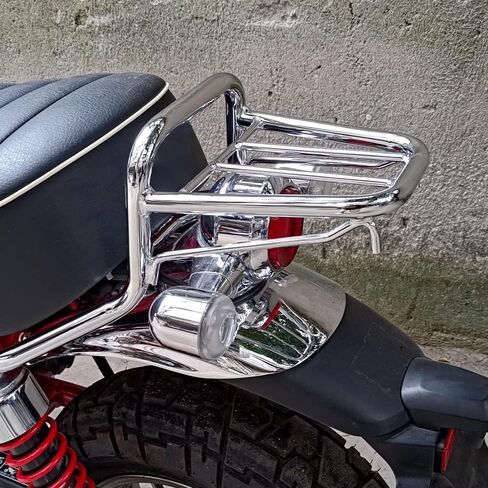 رف أمتعة للحامل الخلفي من الفولاذ للدراجات النارية Fsdatongdazi مناسب للقرد 125 Z125 (كروم) in Kuwait
