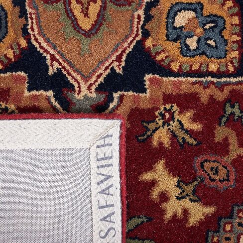 سجادة SAFAVIEH Heritage Collection مقاس 6 أقدام مربعة حمراء HG625A مصنوعة يدويًا من الصوف الشرقي الفاخر in Saudi Arabia