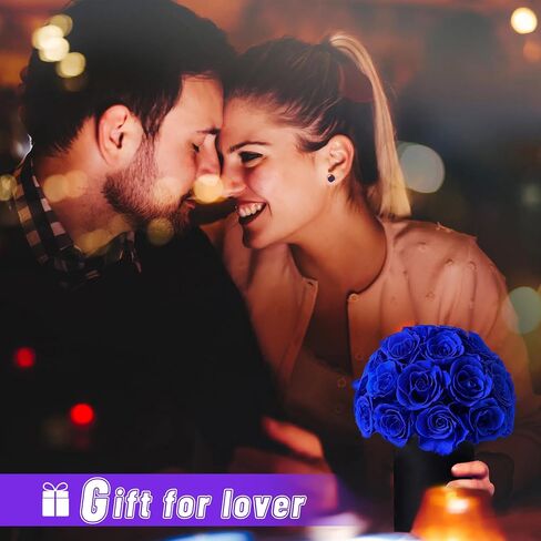 ANLUNOB Gift 20-Piece Forever Rose Round Barrel Preserved Roses Forever Flowers for Delivery Prime Mothers Day & Valentines Day for Wife Girlfriend in Saudi Arabia