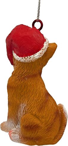 Cat Figurine Christmas Ornaments (Orange Tabby) in Saudi Arabia