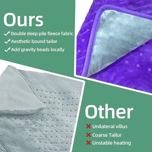 TWELVECHENG® Heating Pad XL Electric Heating Pad for Back Pain Relief,Cramps,Neck and Shoulder XL Heating Pads with auto Shut Off Large Purple Heating Pad The Best Gift for Mom (12 * 24) in Saudi Arabia