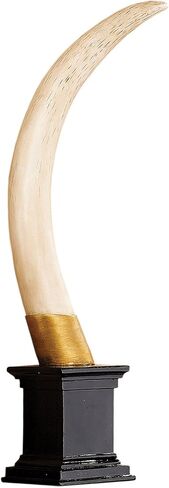 Design Toscano British Colonial Elephant Tusk Sculptural Trophy, Single in Saudi Arabia