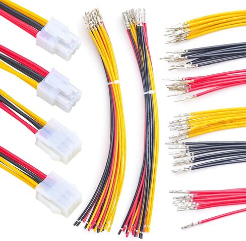MX 5557 4.2MM 2x3 Pin Male Female Connector Socket Kit Total 1 Sets with 24Pcs 210MM 18AWG Pre-Crimped Cables Wire 6 Pole Circuits 3 Pin Connector in Kuwait