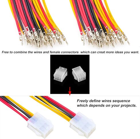 MX 5557 4.2MM 2x3 Pin Male Female Connector Socket Kit Total 1 Sets with 24Pcs 210MM 18AWG Pre-Crimped Cables Wire 6 Pole Circuits 3 Pin Connector in Kuwait