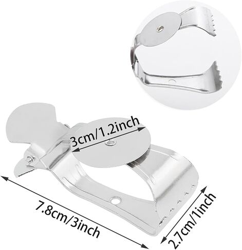 4PCS Curtain Flower Serrated Clip Stainless Steel Serrated Back Clip 3x1x1.2 inches Large Clamp Curtain Decoration Anti Slip Sunflower Curtain Tieback Strong Clamping Force for Home Decoration in Kuwait