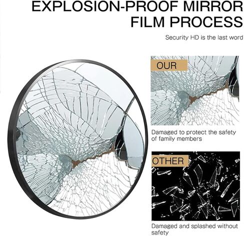 LED Bathroom Mirror 32"x 40" with Front and Backlight, Stepless Dimmable Wall Mirrors with Anti-Fog, Shatter-Proof, Memory, 3 Colors, LED Vanity Mirror(Horizontal/Vertical) in Saudi Arabia