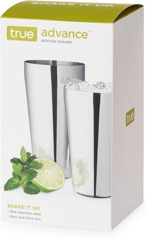 True Advance Boston Cocktail Shaker set, Stainless steel Boston Drink Shaker, Martini Shaker set of 2, 18oz & 25oz in Saudi Arabia