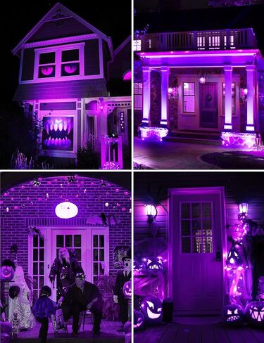 PAR38 Purple LED Lights for Outside, 150W Flood Light Bulbs Equivalent, 15W Energy Saving 1200LM, Colored Outdoor Flood Light Bulb, E26 Not-dim for Christmas, Halloween, 2 Pack in Saudi Arabia