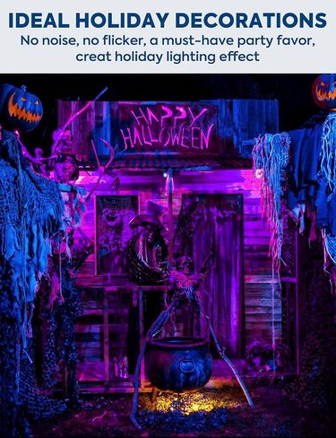 PAR38 Purple LED Lights for Outside, 150W Flood Light Bulbs Equivalent, 15W Energy Saving 1200LM, Colored Outdoor Flood Light Bulb, E26 Not-dim for Christmas, Halloween, 2 Pack in Saudi Arabia