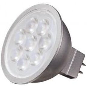 SATCO S9496-6.5 Watt; LED MR16 LED; 3000K; 12 Volt AC/DC (12 LED Bulbs Included)