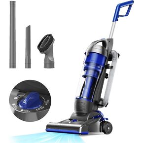 Upright Vacuum Cleaner, Aspiron 1200W 25kPa 5-Mode Bagless Vacuum Cleaner with Crevice Tool & Extension Wand,3L Dust Cup with HEPA Filter, Upright Vacuum for Carpet, Pet Hair,Hard Floor,Tile Particles