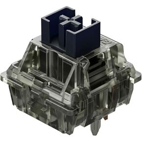 GATERON Ink V2 Wall Stem Box أسود مفاتيح خطية RGB 5 دبابيس للوحة المفاتيح الميكانيكية (35 قطعة، أسود مسبق التشحيم)