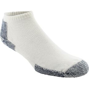 Thorlos Unisex Running No Show Single Pair White/Navy Socks LG (Men's Shoe 9-12.5, Women's Shoe 10.5-13)