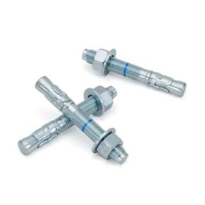 5/8" x 6" Concrete Anchors (25 Pack) 5/8 inch Wedge Anchors Bolts Zinc Plated