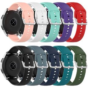 Band for Galaxy Watch 46mm, Soft Silicone Replacement Sport Strap for Samsung Galaxy Watch 3 45mm/Galaxy Watch 46mm/Gear S3 Frontier/Gear S3 Classic Smart Watch