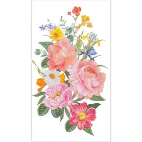 100 Floral Guest Napkins 3 Ply Bathroom Napkins Guest Disposable, Blossom Flowers Dinner Napkins, Decorative Hand Towels for Bathroom Holiday Wedding Baby Shower Birthday Party