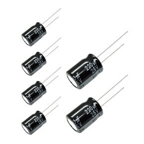 Replacement for 6 pcs Panasonic FR Series Capacitor 25V 220uf Ultra Low ESR